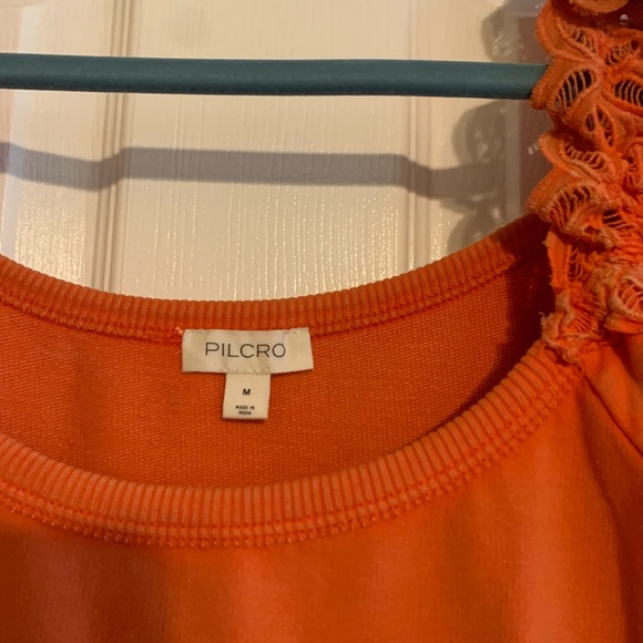 Anthro Pilcro Eyelet Ruffle Top - Picture 6 of 7